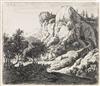 ANTHONIE WATERLOO Group of 8 etchings.